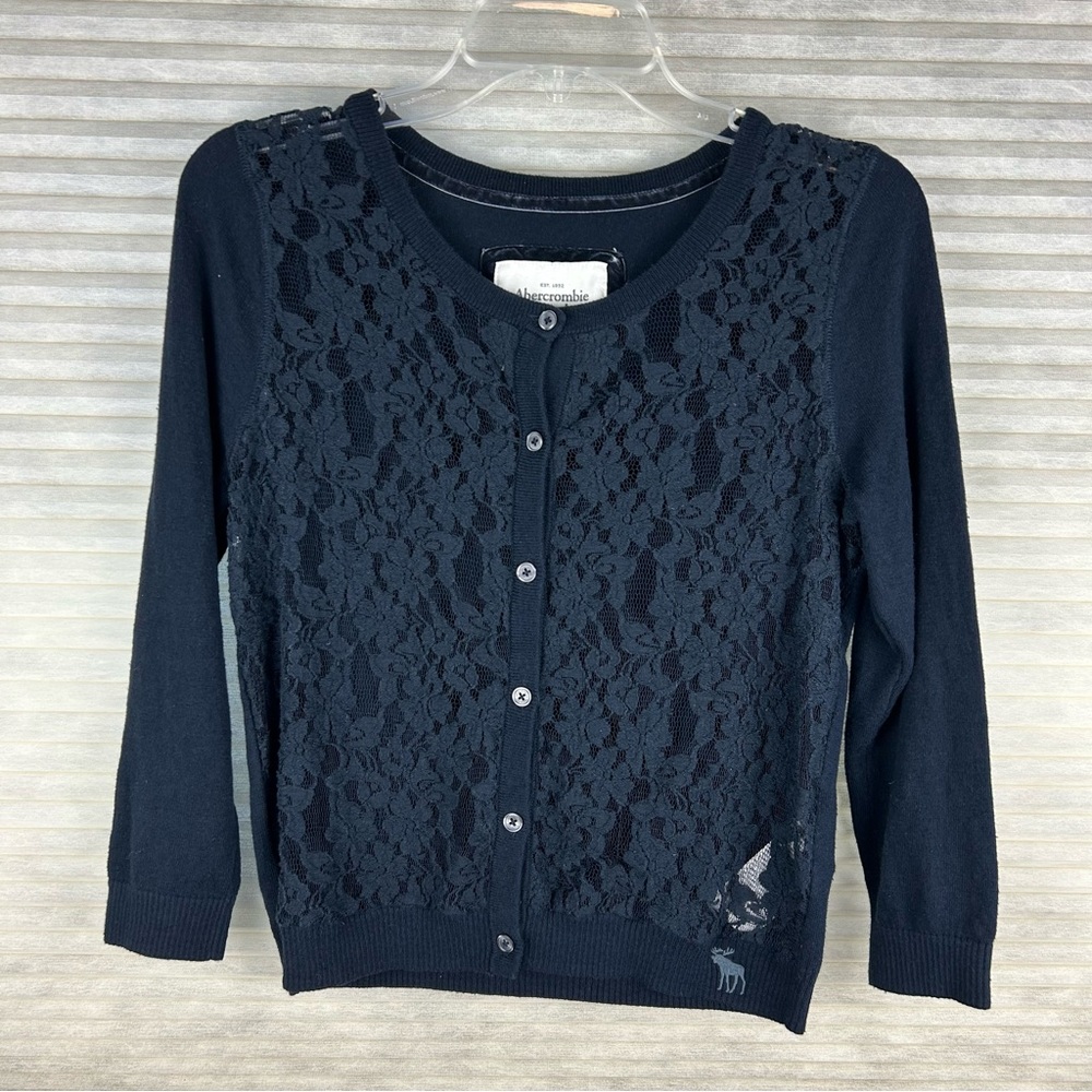Abercrombie & Fitch VTG Lace Button Down Cardigan Y2K Elena Gilbert Academia